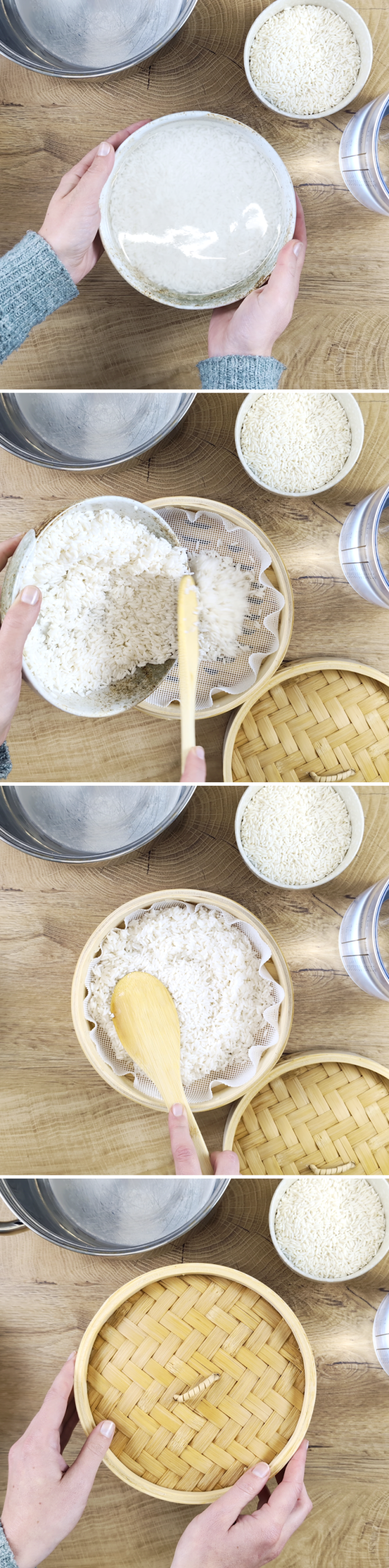 Thai Sticky Rice Schritt 2 Reis einweichen