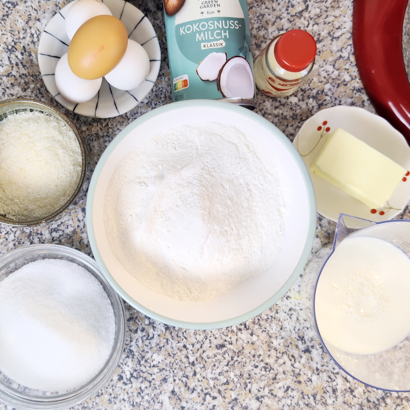 Ingredienti per il Butter Mochi