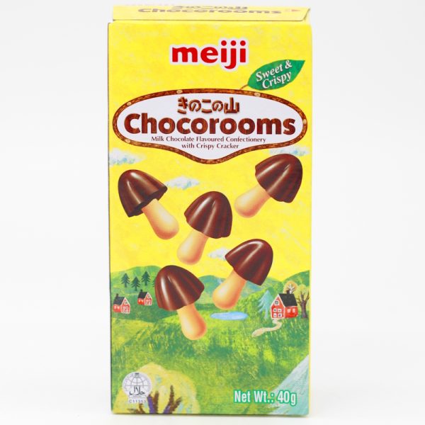 Chocorooms 40 g (knusprige Kekse mit Milchschokolade, Meiji)
